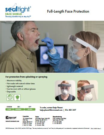 Brownmed Face Shield PPE Brochure